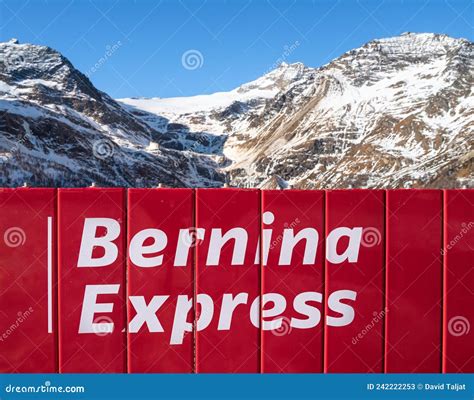 Bernina Express Panoramic Train Editorial Stock Photo - Image of berninapass, railway: 242222253