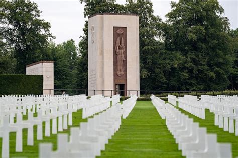 Premium Photo | Luxembourg american cemetery and memorial