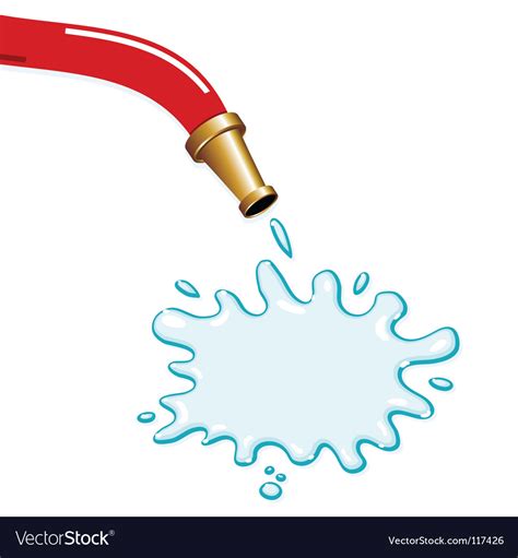 Fire hose Royalty Free Vector Image - VectorStock