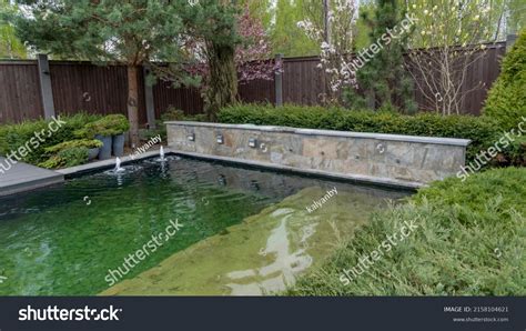 Pond Landscape Design Landscape Design On Stock Photo 2158104621 ...