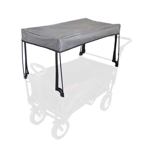 Wagon Canopy Attachment Only Universal, Awning Cover for Collapsible Beach Folding Utility Kids ...