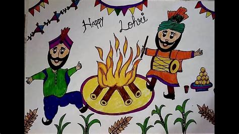 Easy Lohri Drawing Images For Kids : The logiclike team picked for you ...