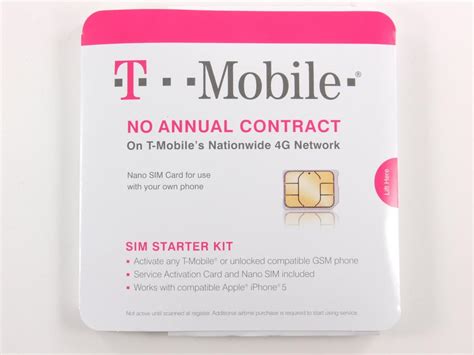 Genuine T-Mobile Nano SIM Card Activation Kit GSM iPhone 5 iPad Mini No Contract | eBay