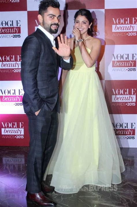 Anushka Sharma, boyfriend Virat Kohli steal the show at Vogue beauty awards | Virat and anushka ...