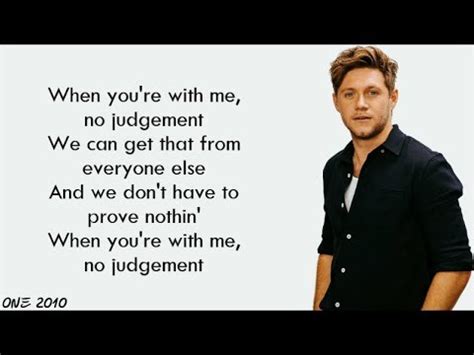 Niall Horan - No Judgement (lyrics) - YouTube