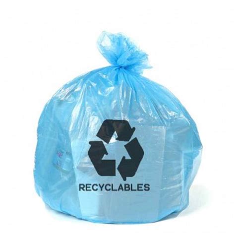 Plasticplace 12-16 Gal. Blue Recycling Bags with Symbol (Case of 250)-H-RBL31LOGO - The Home Depot