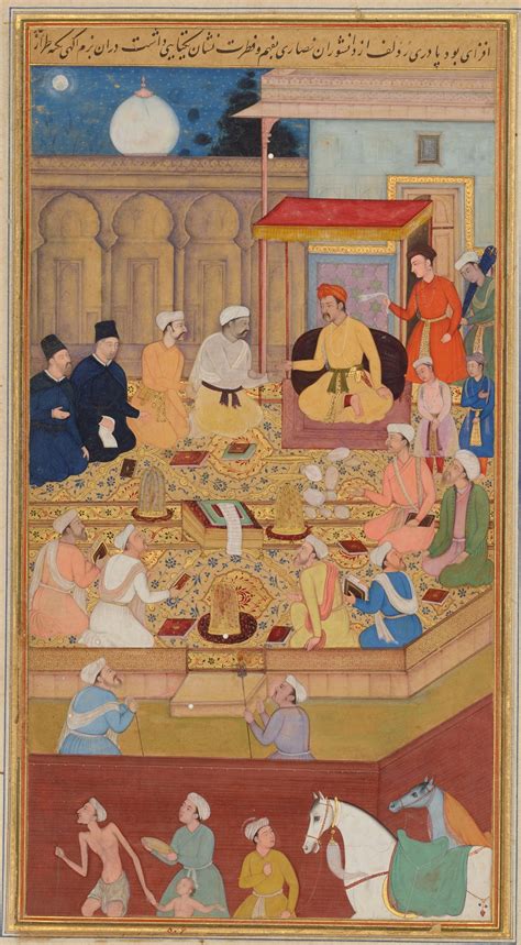 Akbar in the Ibadat Khana (Illustration) - World History Encyclopedia