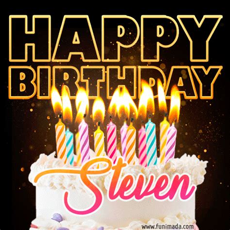 Happy Birthday Steven GIFs - Download on Funimada.com