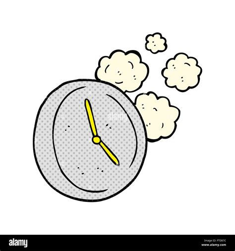 freehand drawn cartoon ticking clock Stock Vector Image & Art - Alamy