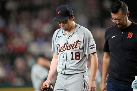 Detroit Tigers’ Kenta Maeda leaves game with apparent injury after ...