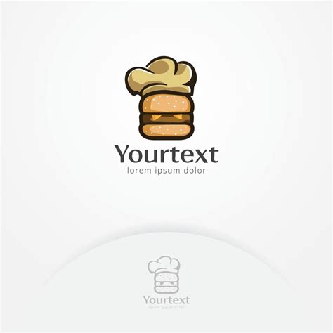 Burger chef logo design 6788858 Vector Art at Vecteezy