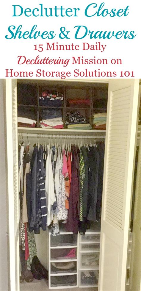 How To Declutter Closet Shelves & Drawers