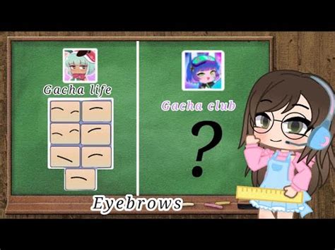 Gacha club / eyebrows tutorial / read description - YouTube