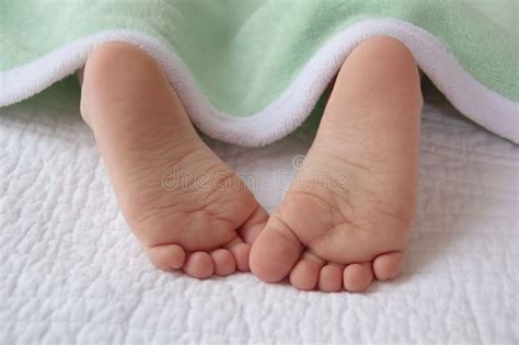 Sleeping Baby's Little Feet Royalty Free Stock Photos - Image: 29681548