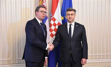 Plenković confirms he raised issue of reparations with Vučić