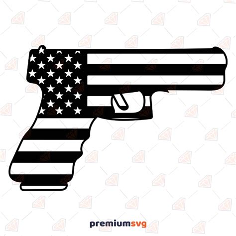 Vector Png Patriotic US Flag 50 cal Dxf silhouette Digital Download SVG cut file Military SVG ...