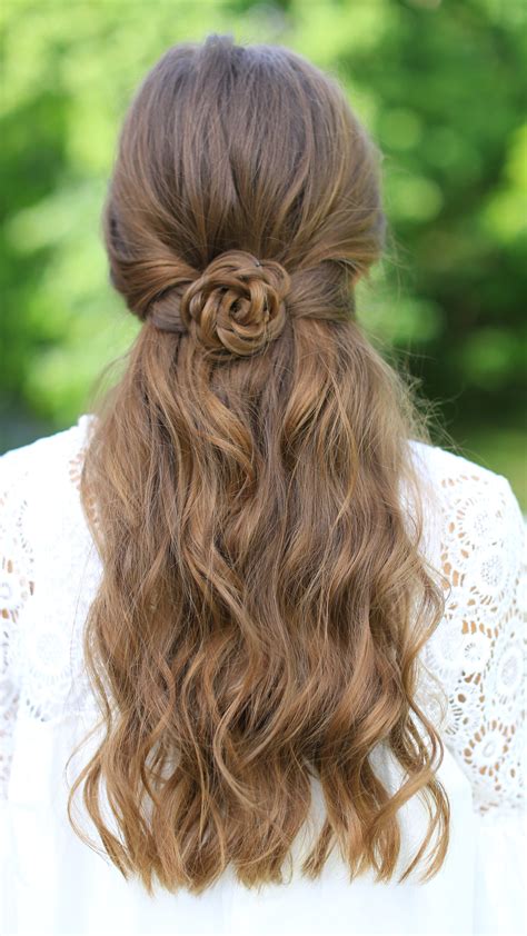 Rosette Tieback | Cute Girls Hairstyles