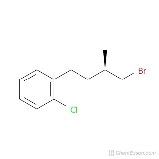 1-[(3R)-4-bromo-3-methylbutyl]-2-chlorobenzene Structure - C11H14BrCl ...