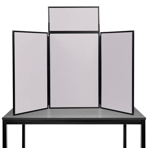 Folding Table Top Display Boards, Grey 3 Panel Maxi From Panel ...