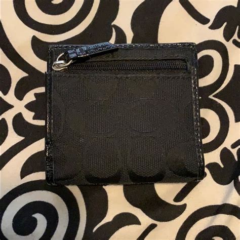 Coach | Bags | Coach Wallet With Classic Logo In Black | Poshmark