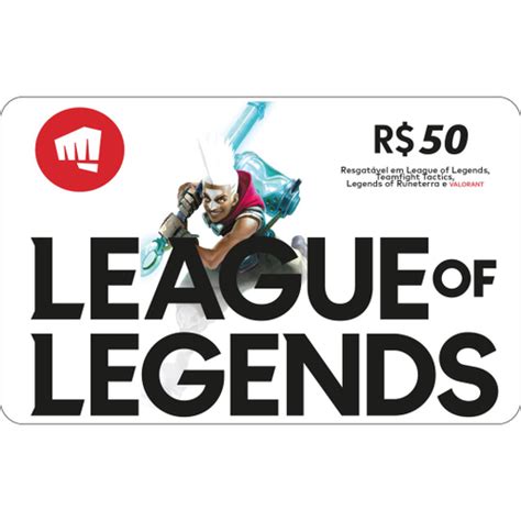 Gift Card Digital Riot League of Legends R$ 50,00 | Submarino