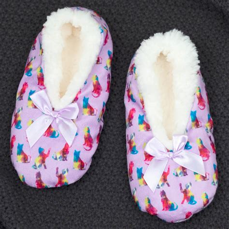 Super Cozy™ Colorful Cat & Dog Print Slippers | The Animal Rescue Site