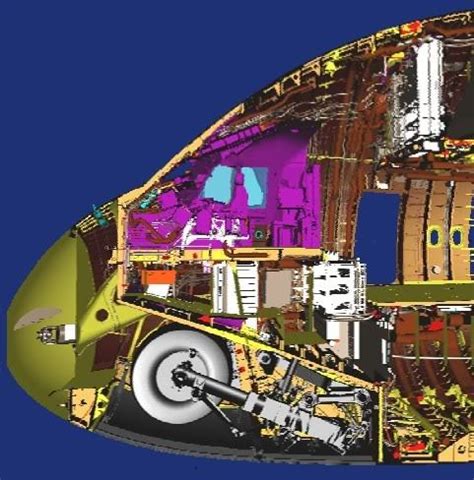 Airbus A380: Airbus A380-800 nose cutaway.