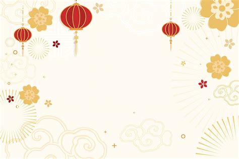 Chinese new year celebration vector festive beige greeting background ...