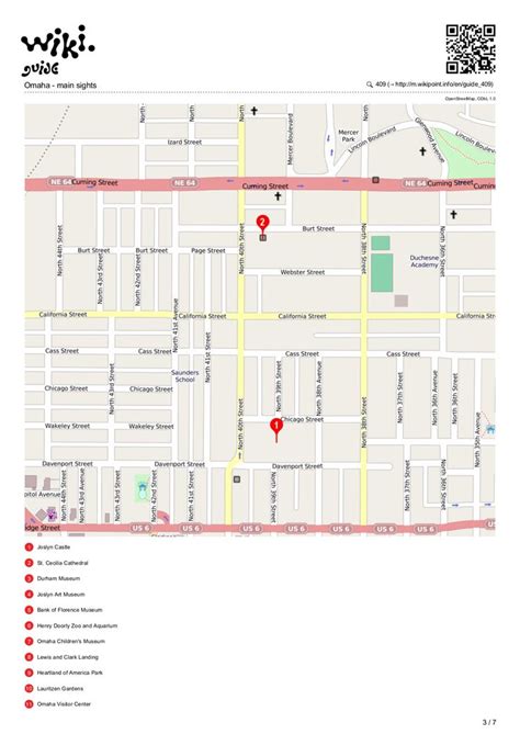 a map with red markers on it and the location of an area that is not in use