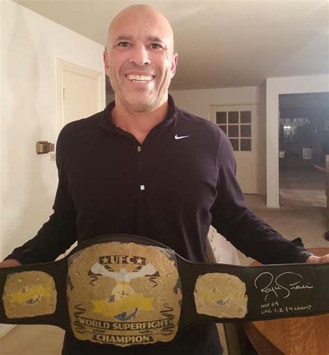 Royce Gracie Signed Full-Size UFC #1 Championship Belt Inscribed "HOF ...