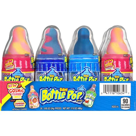 Baby Bottle Pop Original, Assorted Flavors Lollipops with Powdered ...