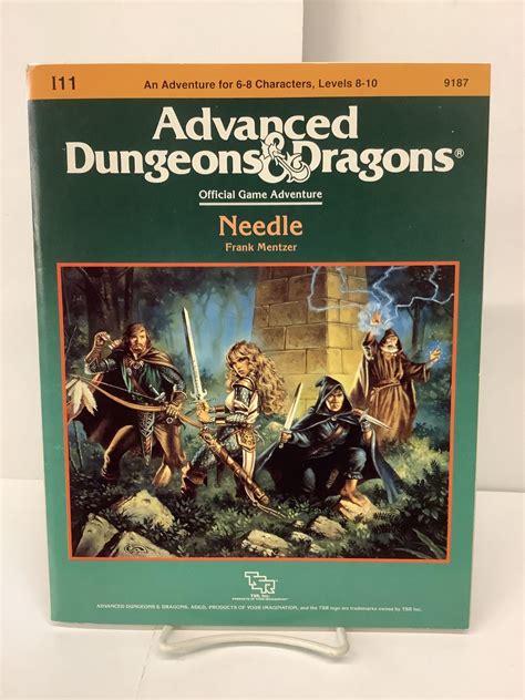 Needle, Advanced Dungeons & Dragons Official Game Adventure I11 9187 ...