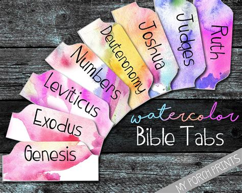 Free Printable Bible Tabs