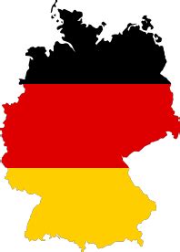 Germany Flag Map - Openclipart