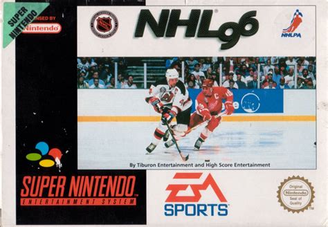 NHL 96 (1995) DOS box cover art - MobyGames