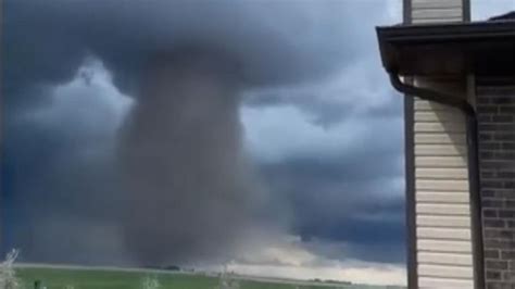 Canada: Tornado spotted moving through southern Alberta | World News | Sky News