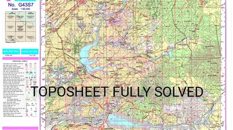 ICSE GEOGRAPHY CLASS 10 TOPOSHEET G43S/7 EXPLAINED !!!!! - YouTube