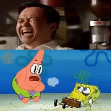 Mr Wu laughs at Patrick beating himself up by Mega-PoNEO on DeviantArt