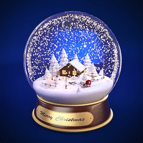 Christmas Snow Globe on Behance