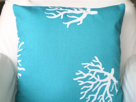 Turquoise Pillow Covers Decorative Throw by PillowCushionCovers