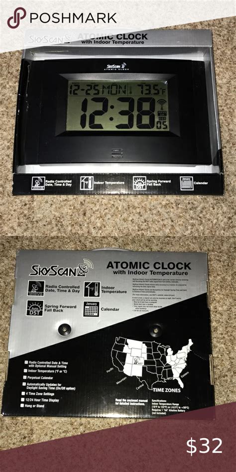 I just added this listing on Poshmark: skyscan atomic clock with indoor ...