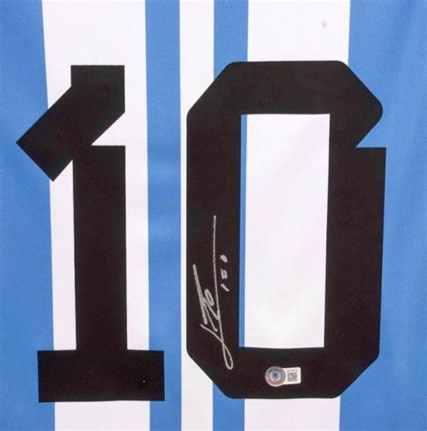 Lionel Messi Signed Argentina National Team Jersey (Beckett) | Pristine ...