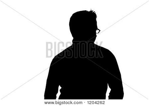 Silhouette Man Glasses Image & Photo | Bigstock