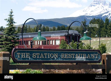 The Station Restaurant, Lake Louise, Alberta, Canada Stock Photo - Alamy