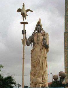 Statue of Oduduwa (Heroe). The Heroe in the picture is the founder of the yoruba tribe according ...