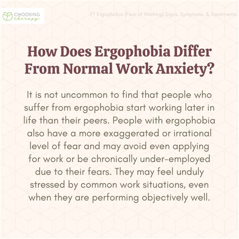 What is Ergophobia?