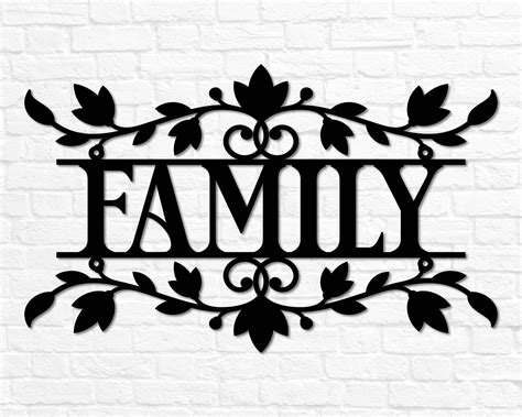 Metal Family Sign Metal Family Wall Decor Family Wall Art - Etsy