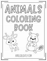 FREE Printable Animals Coloring Book  April Golightly sketch template