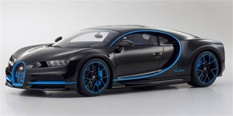 1:12 Bugatti Chiron 42 Edition - Black / Blue - Model Car Kits ...