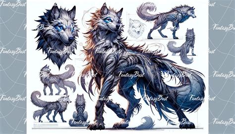 Fantasy Wolf 0143 - Adoptable OPEN by FantasyBust on DeviantArt